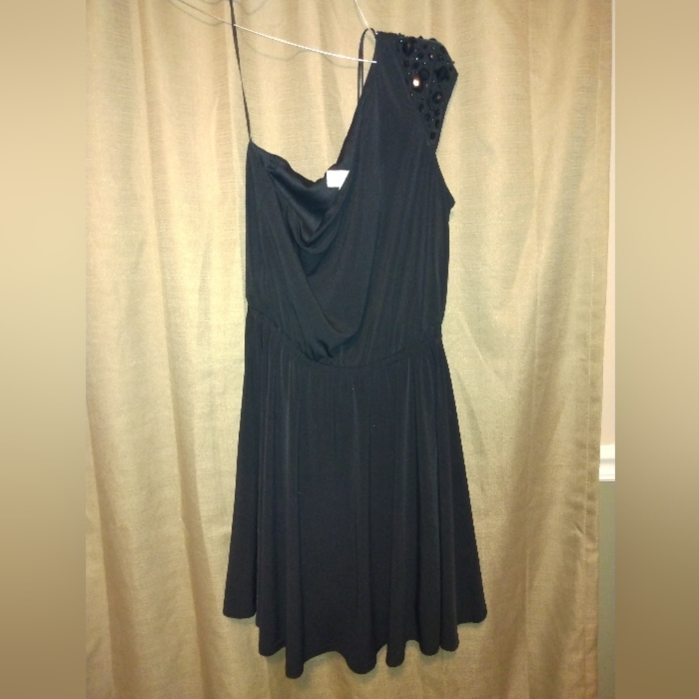 One shoulder cocktail dress by Jessica Simpson